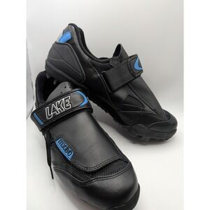Lake‎ Cycling Shoes Men's 11.5/12 MX80 EUC Black Leather Commuting EU 46 Biking